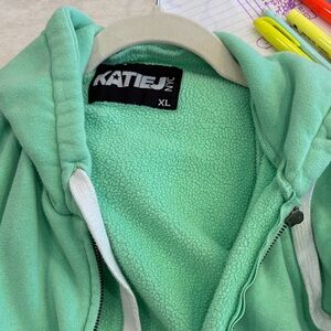Katie J NYC Kids Light Green Hoodie